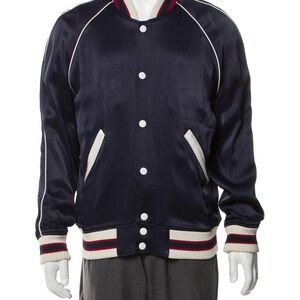 Sandro Paris Men's Champion Varsity Bomber Jacket